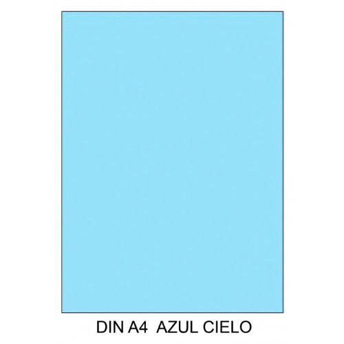 Cartulina canson iris, din a4, 185 grs/m². azul cielo