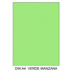 Cartulina canson iris, din a4, 185 grs/m². verde manzana