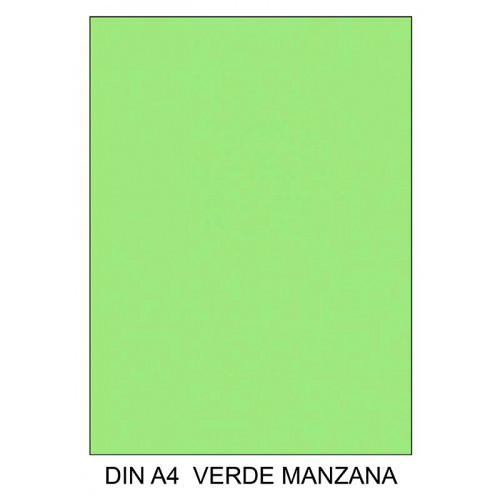 Cartulina canson iris, din a4, 185 grs/m². verde manzana