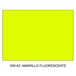 Cartulina canson iris, din a3, 250 grs/m². amarillo fluorescente