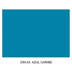 Cartulina canson iris, din a3, 185 grs/m². azul caribe