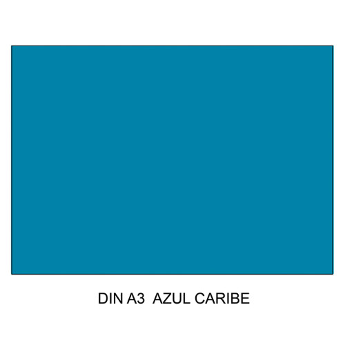 Cartulina canson iris, din a3, 185 grs/m². azul caribe