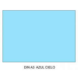 Cartulina canson iris, din a3, 185 grs/m². azul cielo