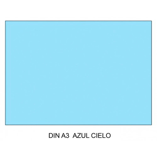 Cartulina canson iris, din a3, 185 grs/m². azul cielo