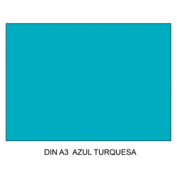 Cartulina canson iris, din a3, 185 grs/m². azul turquesa