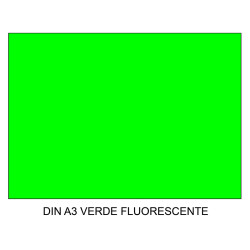 Cartulina canson iris, din a3, 250 grs/m². verde fluorescente
