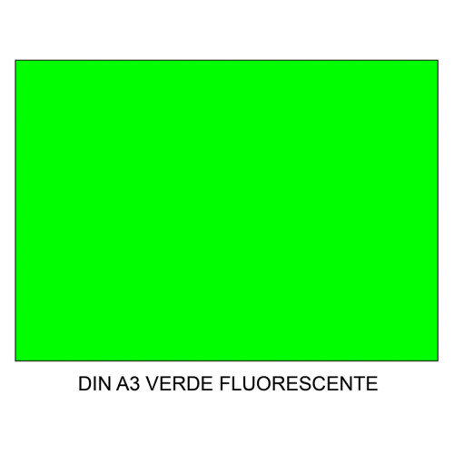 Cartulina canson iris, din a3, 250 grs/m². verde fluorescente