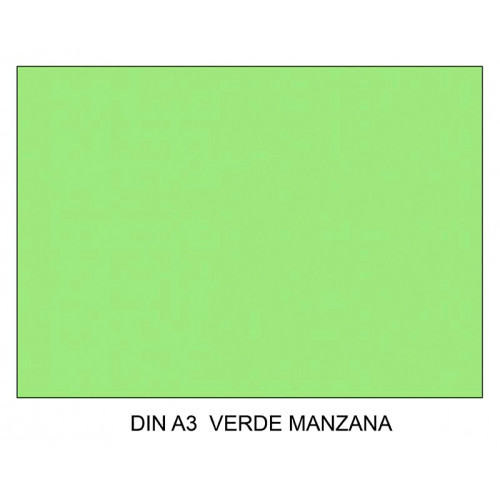 Cartulina canson iris, din a3, 185 grs/m². verde manzana