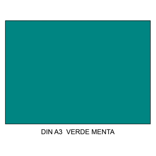 Cartulina canson iris, din a3, 185 grs/m². verde menta