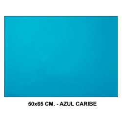 Cartulina canson iris, 50x65 cm. 185 grs/m². azul caribe