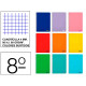 Cuaderno espiral tapa blanda liderpapel serie smart, 8º, 80 hj. 60 grs/m². 4x4 s/m. colores surtidos