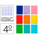 Cuaderno espiral tapa blanda liderpapel serie smart, 4º, 40 hj. 75 grs/m². 4x4 c/m. colores surtidos