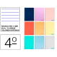 Cuaderno espiral tapa blanda liderpapel serie smart, 4º, 80 hj. 75 grs/m². rayado horizontal 8 mm. c/m. colores surtidos