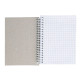 Cuaderno espiral tapa blanda liderpapel serie smart, 16º, 80 hj. 60 grs/m². 4x4 s/m. colores surtidos