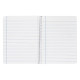 Cuaderno espiral tapa blanda liderpapel serie smart, 4º, 80 hj. 75 grs/m². pauta ancha 3,5 mm. c/m. colores surtidos