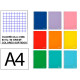 Cuaderno espiral tapa dura liderpapel serie witty, din a4, 80 hj. 90 grs/m². 4x4 c/m. colores surtidos