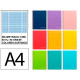 Cuaderno espiral tapa dura liderpapel serie witty, din a4, 80 hj. 90 grs/m². milimetrado 2 mm. c/m. colores surtidos