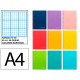 Cuaderno espiral tapa dura liderpapel serie witty, din a4, 80 hj. 90 grs/m². rayado nº 46 s/m. colores surtidos