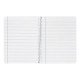 Cuaderno espiral tapa dura liderpapel serie witty, din a4, 80 hj. 90 grs/m². pauta ancha 3,5 mm. c/m. negro