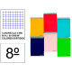 Bloc espiral tapa blanda liderpapel serie smart, 8º, 80 hj. 60 grs. 4x4 s/m. colores surtidos