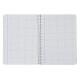 Cuaderno espiral con tapas de polipropileno liderpapel serie wonder, 4º, 80 hj. 90 grs/m². 5x5 c/m. colores surtidos