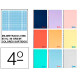 Cuaderno espiral con tapas de polipropileno liderpapel serie wonder, 4º, 80 hj. 90 grs/m². milimetrado 2 mm. c/m.