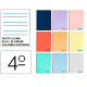 Cuaderno espiral con tapas de polipropileno liderpapel serie wonder, 4º, 80 hj. 90 grs/m². pauta ancha 3,5 mm. c/m.