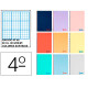 Cuaderno espiral con tapas de polipropileno liderpapel serie wonder, 4º, 80 hj. 90 grs/m². rayado nº 46 s/m.