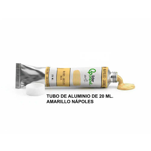 Pintura al óleo liderpapel, tubo de aluminio de 20 ml. amarillo nápoles