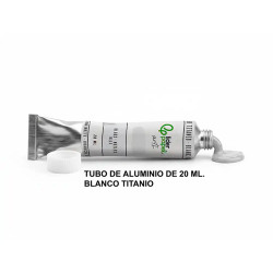 Pintura al óleo liderpapel, tubo de aluminio de 20 ml. blanco titanio