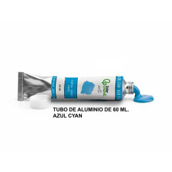 Témpera liderpapel, tubo de aluminio de 60 ml. azul cyan
