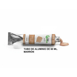 Témpera liderpapel, tubo de aluminio de 60 ml. marrón