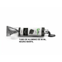 Témpera liderpapel, tubo de aluminio de 60 ml. negro marfil
