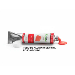 Témpera liderpapel, tubo de aluminio de 60 ml. rojo oscuro
