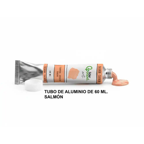 Témpera liderpapel, tubo de aluminio de 60 ml. salmón