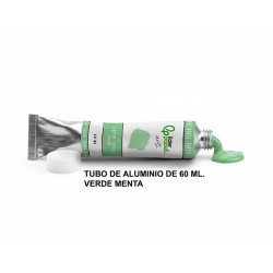 Témpera liderpapel, tubo de aluminio de 60 ml. verde menta