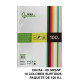 Papel liderpapel color, din a4, 80 grs/m². 10 colores surtidos, paquete de 100 hojas