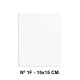 Bastidor con lienzo de tela 100% de algodón liderpapel, nº 1f - 15x15 cm.