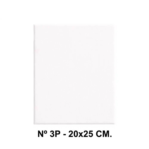 Bastidor con lienzo de tela 100% de algodón liderpapel, nº 3p - 20x25 cm.