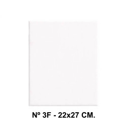 Bastidor con lienzo de tela 100% de algodón liderpapel, nº 3f - 22x27 cm.