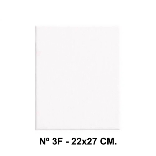 Bastidor con lienzo de tela 100% de algodón liderpapel, nº 3f - 22x27 cm.