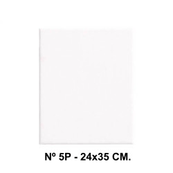 Bastidor con lienzo de tela 100% de algodón liderpapel, nº 5p - 24x35 cm.