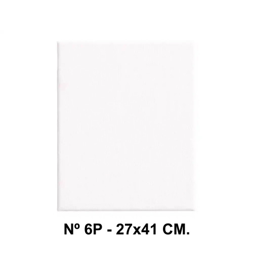 Bastidor con lienzo de tela 100% de algodón liderpapel, nº 6p - 27x41 cm.