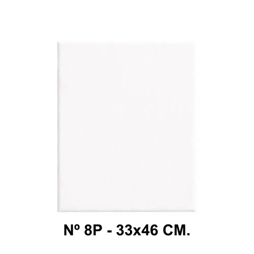 Bastidor con lienzo de tela 100% de algodón liderpapel, nº 8p - 33x46 cm.