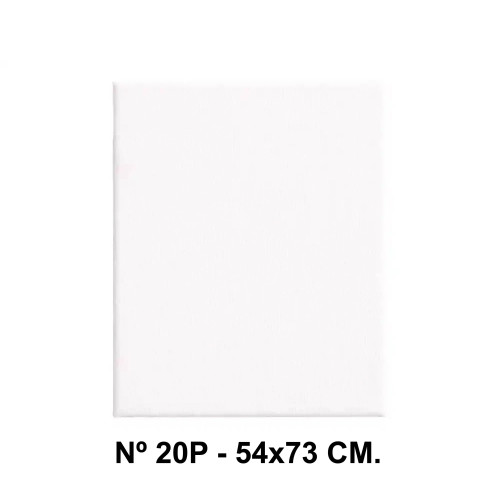 Bastidor con lienzo de tela 100% de algodón liderpapel, nº 20p - 54x73 cm.