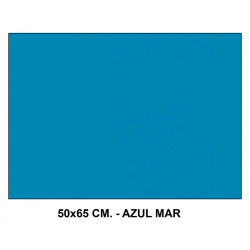 Cartulina canson iris, 50x65 cm. 185 grs/m². azul mar