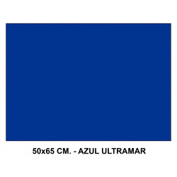 Cartulina canson iris, 50x65 cm. 185 grs/m². azul ultramar