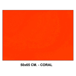 Cartulina canson iris, 50x65 cm. 185 grs/m². coral
