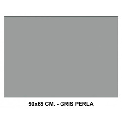 Cartulina canson iris, 50x65 cm. 185 grs/m². gris perla