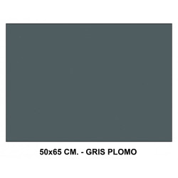 Cartulina canson iris, 50x65 cm. 185 grs/m². gris plomo